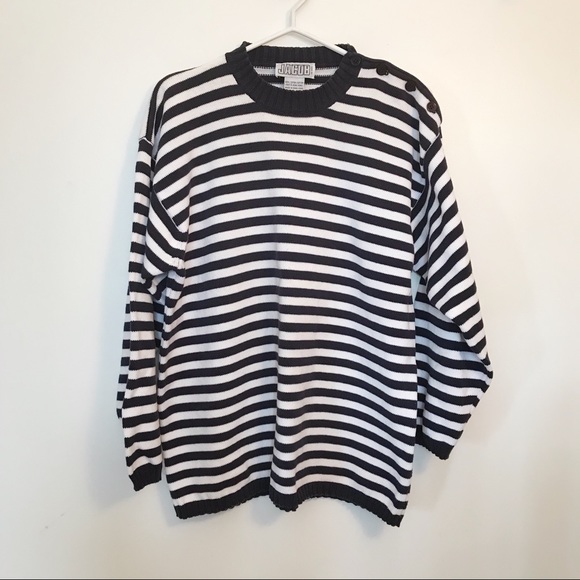 Jacob 100% cotton striped sweater size large - Picture 2 of 7